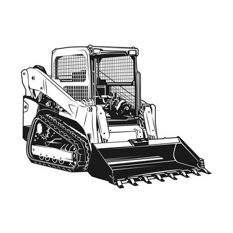 cartoon skid steer images|skid steer clip art outline.